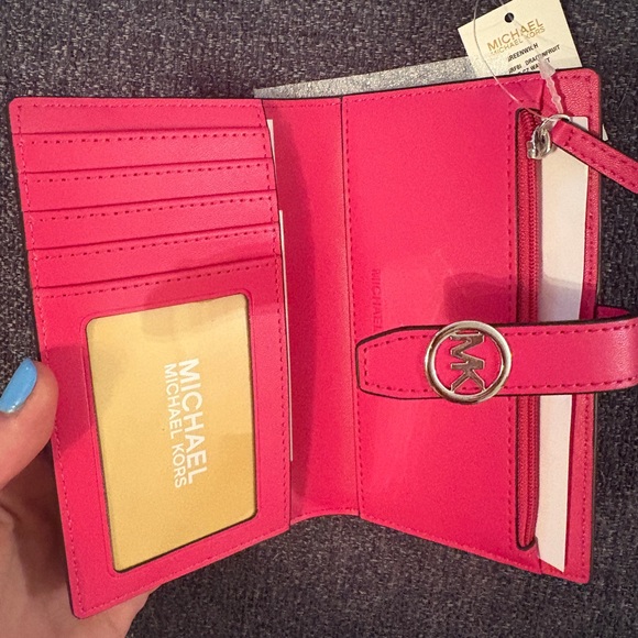 Michael Kors Pink and White Zebra Wallet - Picture 8 of 14